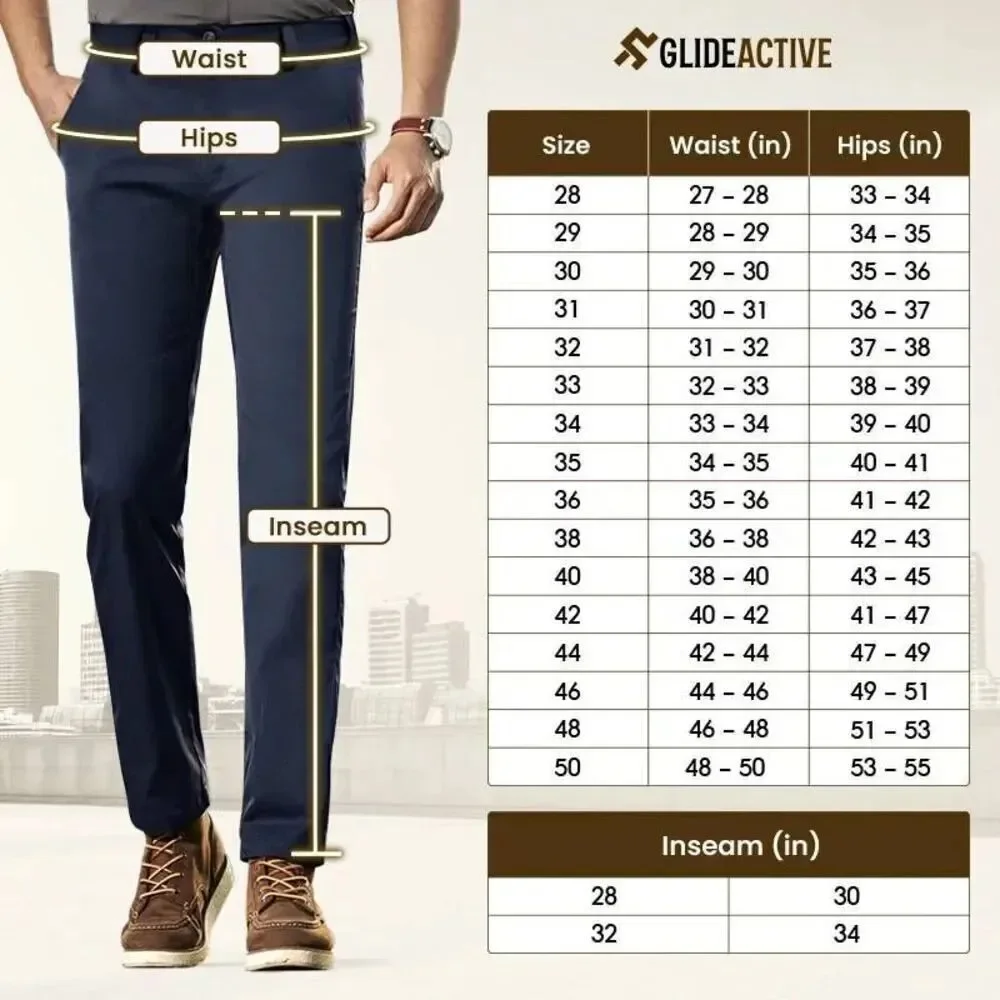 New GlideActive XL 36x29 Khaki Tan Active Pants Stretch Comfort Adjustable Waist